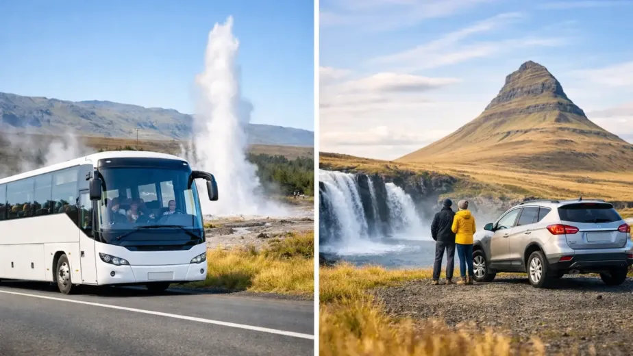 Golden Circle Tour vs Self Drive