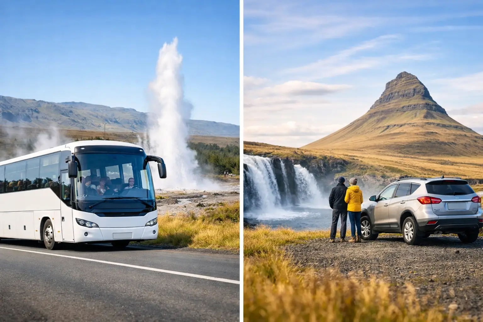 Golden Circle Tour vs Self Drive