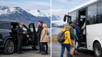 Private Transfer vs Shuttle Iceland
