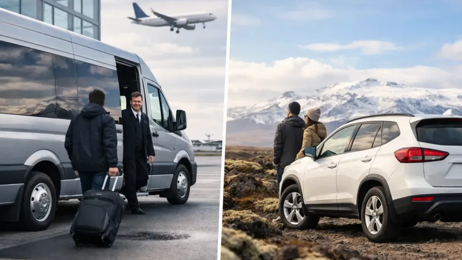 Airport Transfer Versus Rental Car Iceland