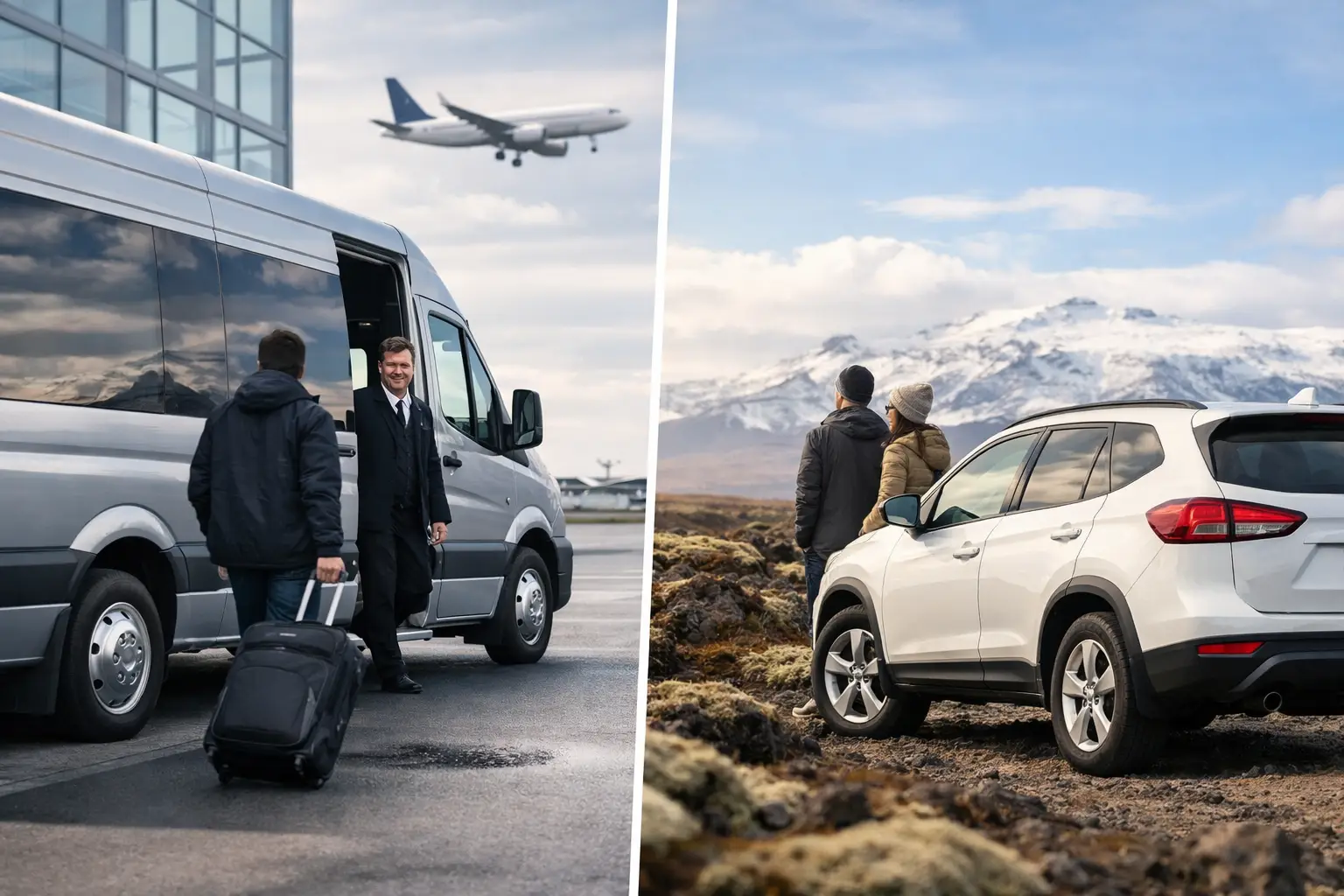 Airport Transfer Versus Rental Car Iceland